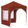 Tente de fête pop-up 192 x 192 x 245 cm Terre cuite 626833626833