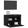Meuble TV mural Chêne noir 60 x 30 x 40 cm Bois d'ingénierie 626834626834