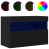 Meuble TV mural Chêne noir 60 x 30 x 40 cm Bois d'ingénierie 626834626834