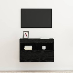 Meuble TV mural Chêne noir 60 x 30 x 40 cm Bois d'ingénierie 626834626834