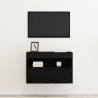 Meuble TV mural Chêne noir 60 x 30 x 40 cm Bois d'ingénierie 626834626834