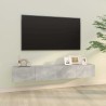 Meubles TV 2 pcs Gris béton 100x30x30 cm Bois d'ingénierie 626836626836