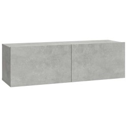 Meubles TV 2 pcs Gris béton 100x30x30 cm Bois d'ingénierie 626836626836