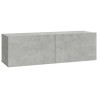 Meubles TV 2 pcs Gris béton 100x30x30 cm Bois d'ingénierie 626836626836