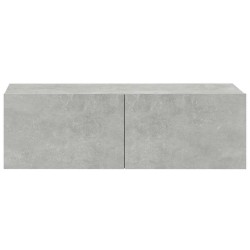 Meubles TV 2 pcs Gris béton 100x30x30 cm Bois d'ingénierie 626836626836