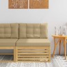 Sofa de milieu extérieur Bois d'Acacia Massif Blanc 626837626837