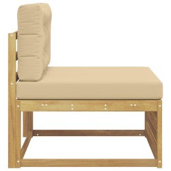 Sofa de milieu extérieur Bois d'Acacia Massif Blanc 626837626837