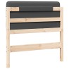 Tête de lit capitonnée Brun et gris foncé 75 cm Pin massif 626839626839
