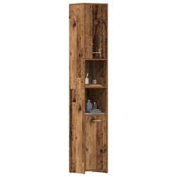 Armoire salle de bain vieux bois 30x30x183,5 cm bois ingénierie 626840626840