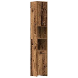 Armoire salle de bain vieux bois 30x30x183,5 cm bois ingénierie 626840626840