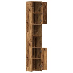 Armoire salle de bain vieux bois 30x30x183,5 cm bois ingénierie 626840626840