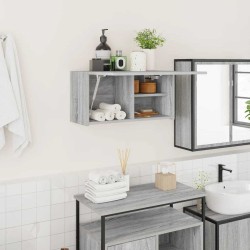 Armoire murale de bain sonoma gris 60x25x30cm bois d'ingénierie 626841626841