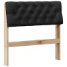 Tête de lit capitonnée Noir 75 cm Pin massif 626845626845