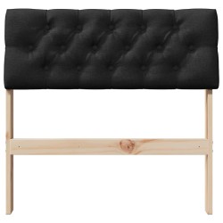 Tête de lit capitonnée Noir 75 cm Pin massif 626845626845