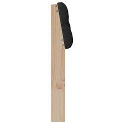 Tête de lit capitonnée Noir 75 cm Pin massif 626845626845