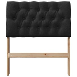 Tête de lit capitonnée Noir 75 cm Pin massif 626846626846
