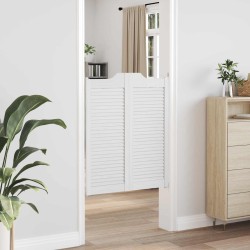Portes battantes 2 pcs Blanc Bois de pin massif 626848626848