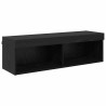 Meuble TV mural Chêne noir 100 x 30 x 30 cm Bois d'ingénierie 626849626849