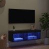 Meuble TV mural Chêne noir 100 x 30 x 30 cm Bois d'ingénierie 626849626849