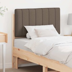 Tête de lit capitonnée Marron et Taupe 75 cm Pin massif 626851626851