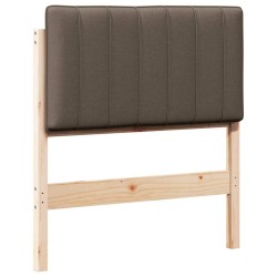 Tête de lit capitonnée Marron et Taupe 75 cm Pin massif 626851626851
