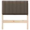 Tête de lit capitonnée Marron et Taupe 75 cm Pin massif 626851626851