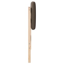 Tête de lit capitonnée Marron et Taupe 75 cm Pin massif 626851626851
