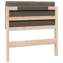 Tête de lit capitonnée Marron et Taupe 75 cm Pin massif 626851626851
