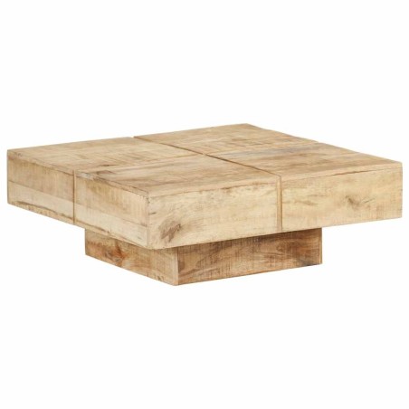 Table basse 80x80x28 cm Bois de manguier massif 626854626854