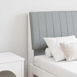 Tête de lit capitonnée Gris clair 135 cm Pin massif 626855626855