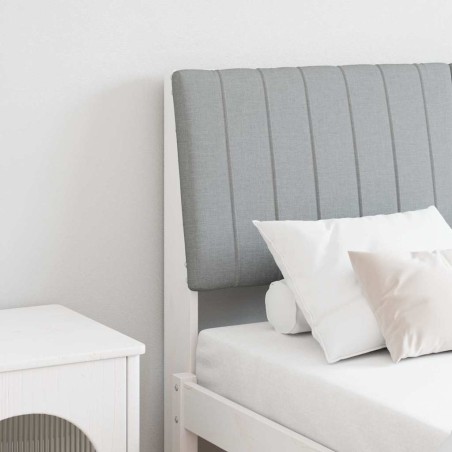 Tête de lit capitonnée Gris clair 135 cm Pin massif 626855626855
