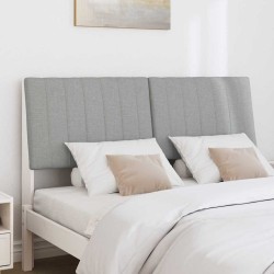 Tête de lit capitonnée Gris clair 135 cm Pin massif 626855626855