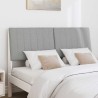 Tête de lit capitonnée Gris clair 135 cm Pin massif 626855626855