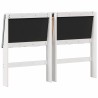 Tête de lit capitonnée Gris clair 135 cm Pin massif 626855626855