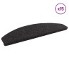 Tapis d'escalier auto-adhésifs 15 pcs Noir 80 x 28 x 3,5 cm 626857626857