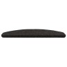Tapis d'escalier auto-adhésifs 15 pcs Noir 80 x 28 x 3,5 cm 626857626857