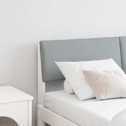 Tête de lit capitonnée Gris clair 135 cm Pin massif 626858626858