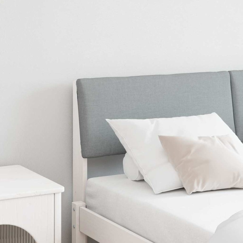 Tête de lit capitonnée Gris clair 135 cm Pin massif 626858626858