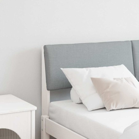 Tête de lit capitonnée Gris clair 135 cm Pin massif 626858626858
