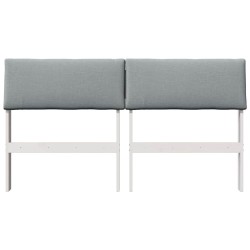Tête de lit capitonnée Gris clair 135 cm Pin massif 626858626858