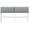 Tête de lit capitonnée Gris clair 135 cm Pin massif 626858626858