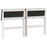 Tête de lit capitonnée Gris clair 135 cm Pin massif 626858626858