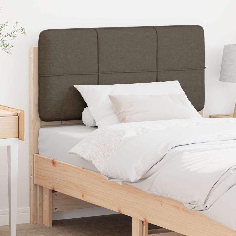 Tête de lit capitonnée Marron et Taupe 75 cm Pin massif 626863626863
