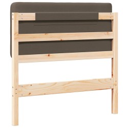 Tête de lit capitonnée Marron et Taupe 75 cm Pin massif 626864626864