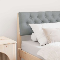 Tête de lit capitonnée Gris clair 75 cm Pin massif 626867626867