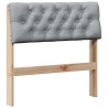 Tête de lit capitonnée Gris clair 75 cm Pin massif 626867626867