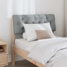 Tête de lit capitonnée Gris clair 75 cm Pin massif 626867626867