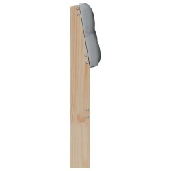 Tête de lit capitonnée Gris clair 75 cm Pin massif 626867626867