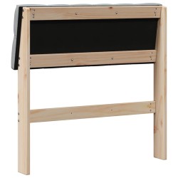 Tête de lit capitonnée Gris clair 75 cm Pin massif 626867626867