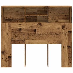 Armoire de tête de lit vieux bois 120x19x103,5 cm 626868626868